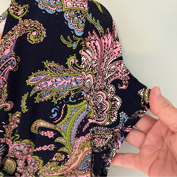 Talbots Faux Wrap Belted Dress. Suze MP. - Picture 8 of 15